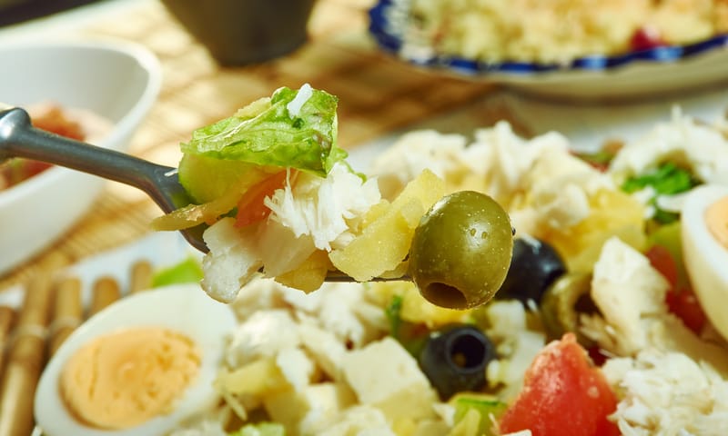 Salada de bacalhau