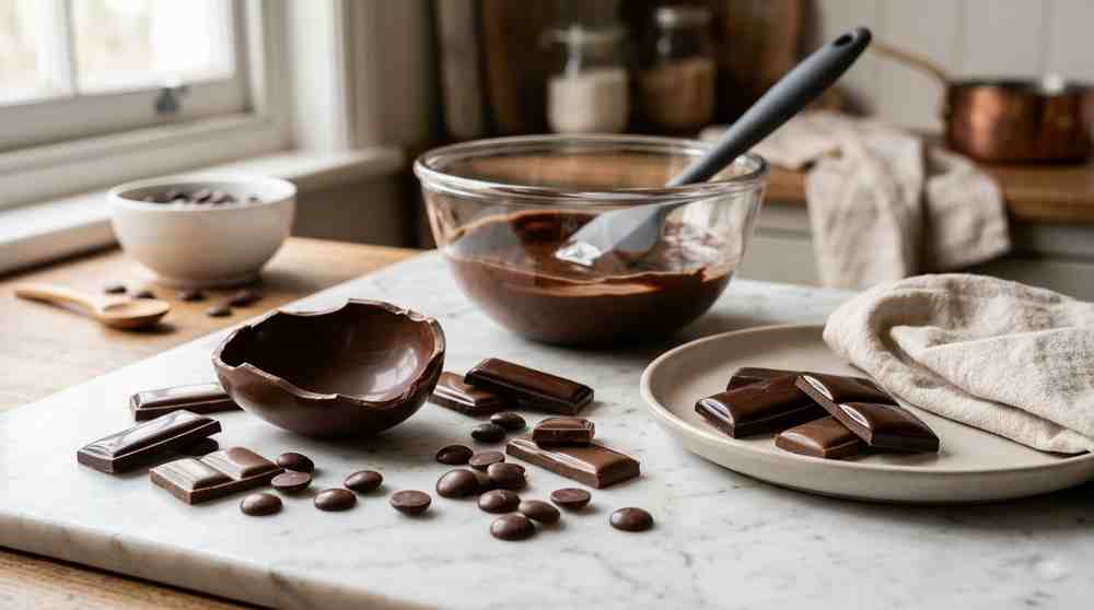 Como temperar chocolate