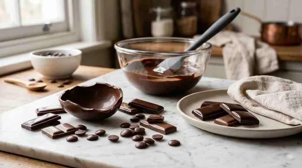 Como temperar chocolate